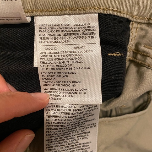 Mens's Levi's 511 Slim Fit Lin 8 Sand Twill Jeans - Picture 4 of 9